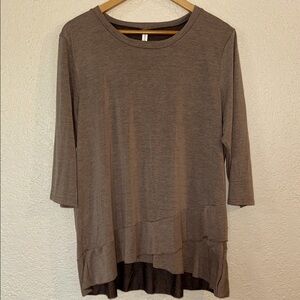 FORGOTTEN GRACE Casual Brown Women's Top